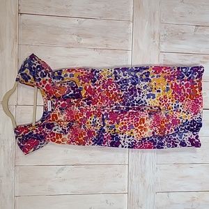 Calvin Klein Rainbow Leopard Dress